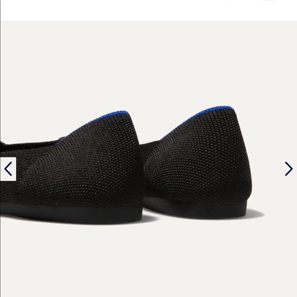 Rothy's "The Point" shoe in black. - Picture 3 of 5